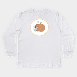 Little Rat Wizard’s Pumpkin Kids Long Sleeve T-Shirt